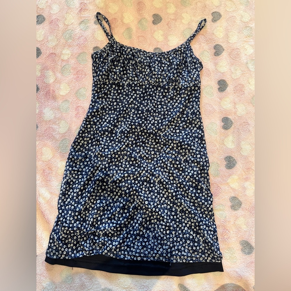 Vintage floral mini dress